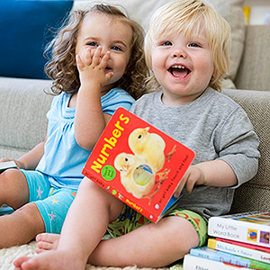 Two Toddlers Reading